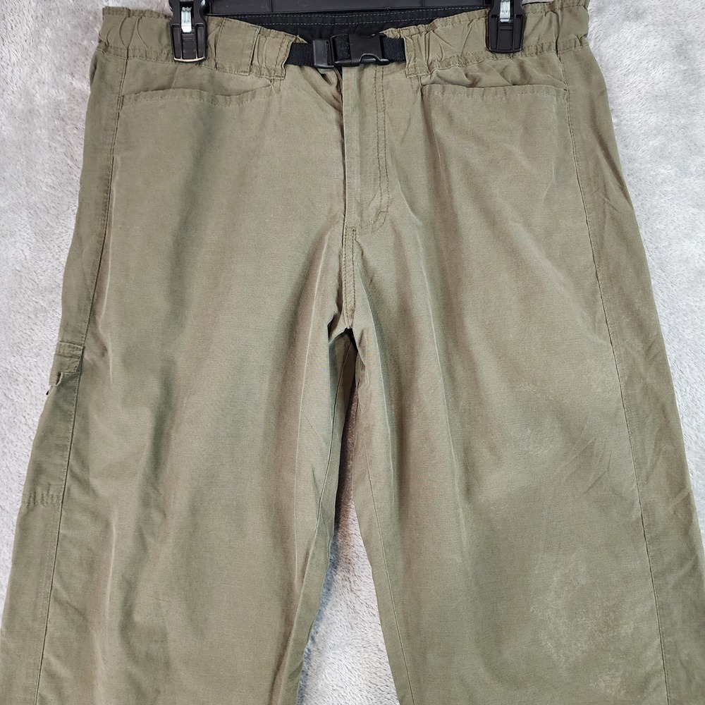 Prana Pants Womens Large Olive Green Cargo Utility Outdoor Hiking Casual - Picture 8 of 12